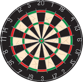 Image of a dartboard